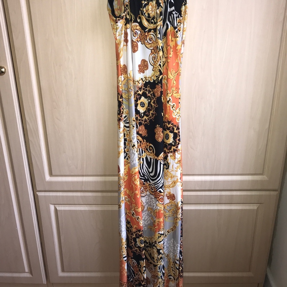 MAXI DRESS - COVER UP - BEACH PARTY Resort wear maxi dress STUNNING EUC - Picture 4 of 8